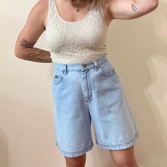 vintage lightwash RIDERS denim shorts - Picture 7 of 8